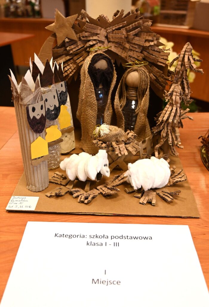 Szopka, która zdobyła pierwsze miejsce w kategorii klas jeden - trzy