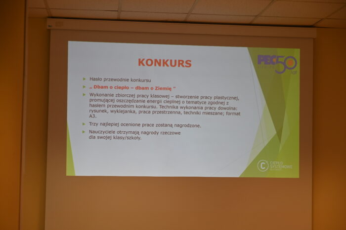 prezentacja multimedialna dotycząca projektu Lekcje Ciepła w Siedlcach