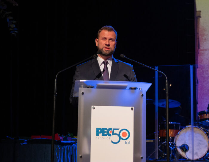 Przemowa Prezesa Zarządu Przedsiębiorstwa Energetycznego w Siedlcach Sp. z o.o. Wojciecha Pawlika podczas gali jubileuszowej