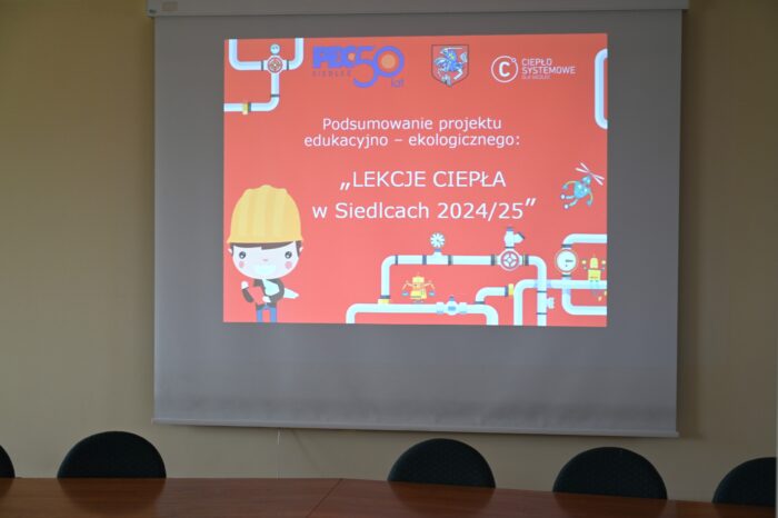 Plakat promujący VII edycję projektu edukacyjno-ekologicznego „Lekcji ciepła w Siedlcach”