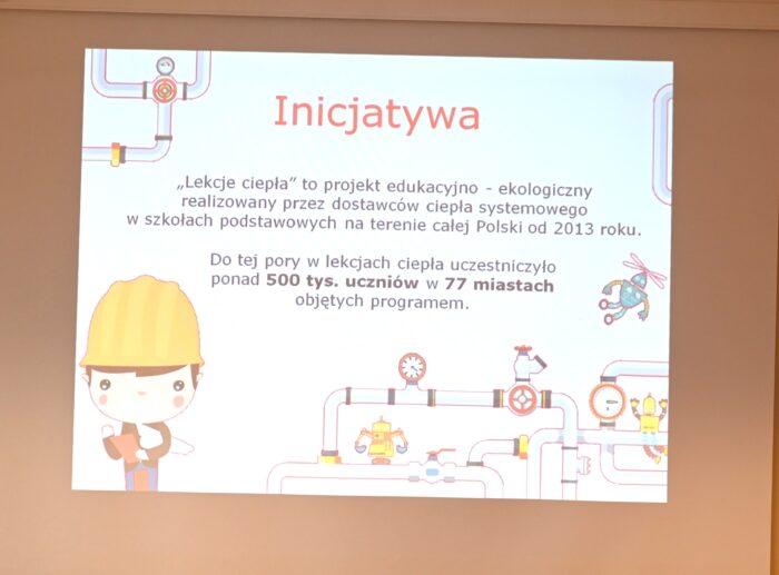 Plakat promujący VII edycję projektu edukacyjno-ekologicznego „Lekcji ciepła w Siedlcach”