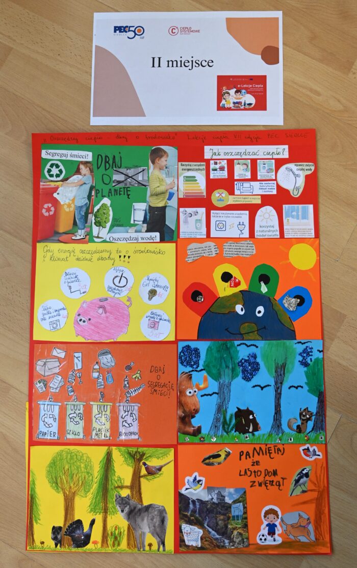 Zdjęcie pracy konkursowej - II miejsce, nagroda 600 zł – Szkoła Podstawowa nr 7 w Siedlcach, klasa III C, opiekun Pani Klaudyna Kłosek