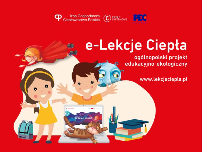 Plakat informujący o projekcie Lekcje Ciepła w Siedlcach