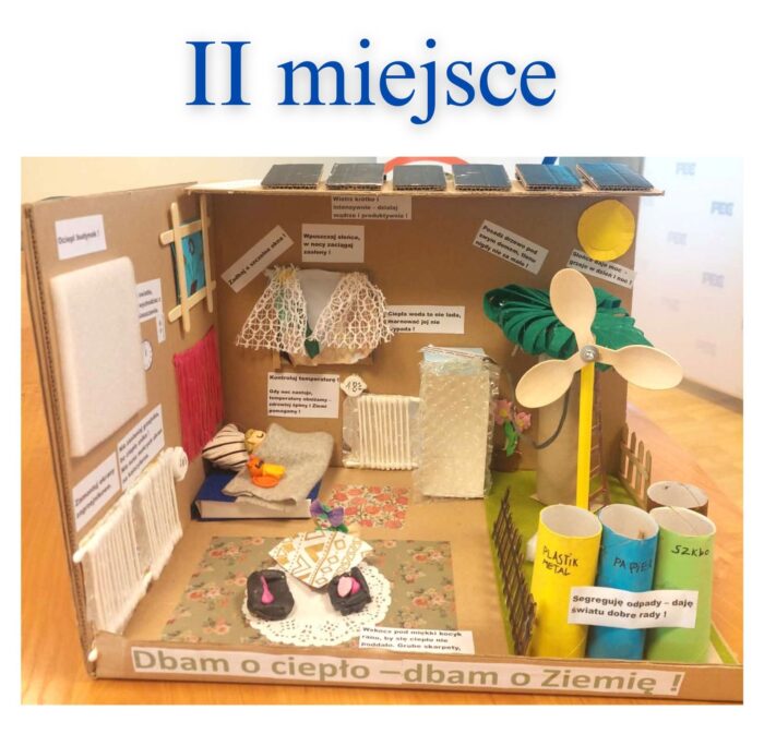Praca konkursowa - drugie miejsce w konkursie Lekcje Ciepła w Siedlcach
