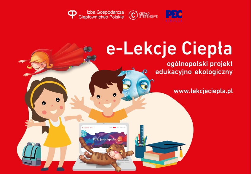 plakat informacyjny o projekcie Lekcje ciepła w Siedlcach