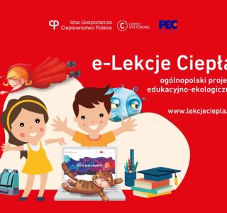 plakat informujący o projekcie Lekcje ciepła w Siedlcach